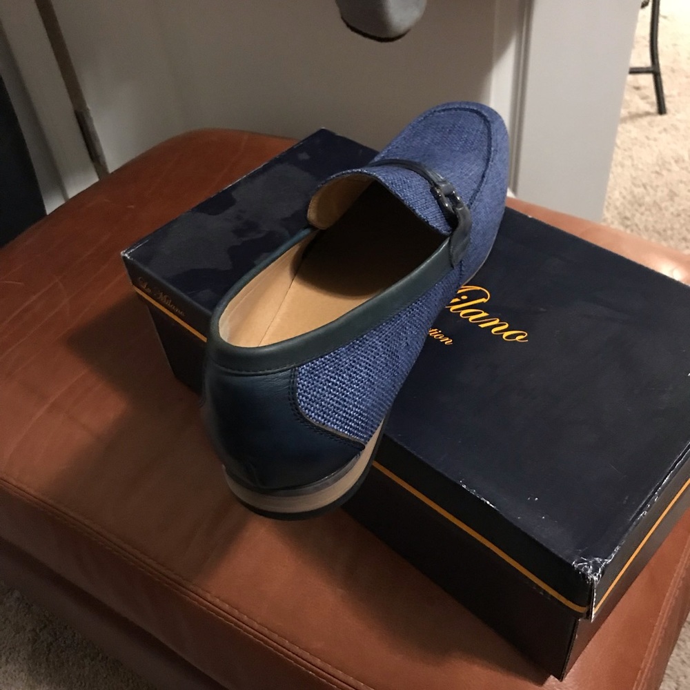 Size 15 blue loafers
